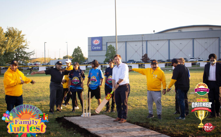  Mayor Patrick Brown pledged his support to make Brampton a tape ball cricket haven